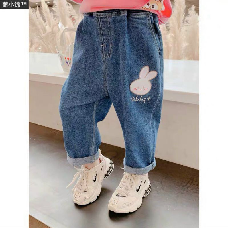 Quần bò hình Thỏ cho bé gái