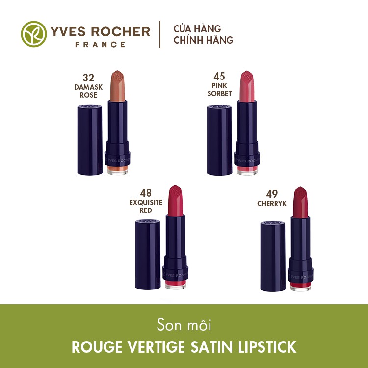 Son Môi Yves Rocher Rouge Vertige Satin Lipstick 49 3.7g