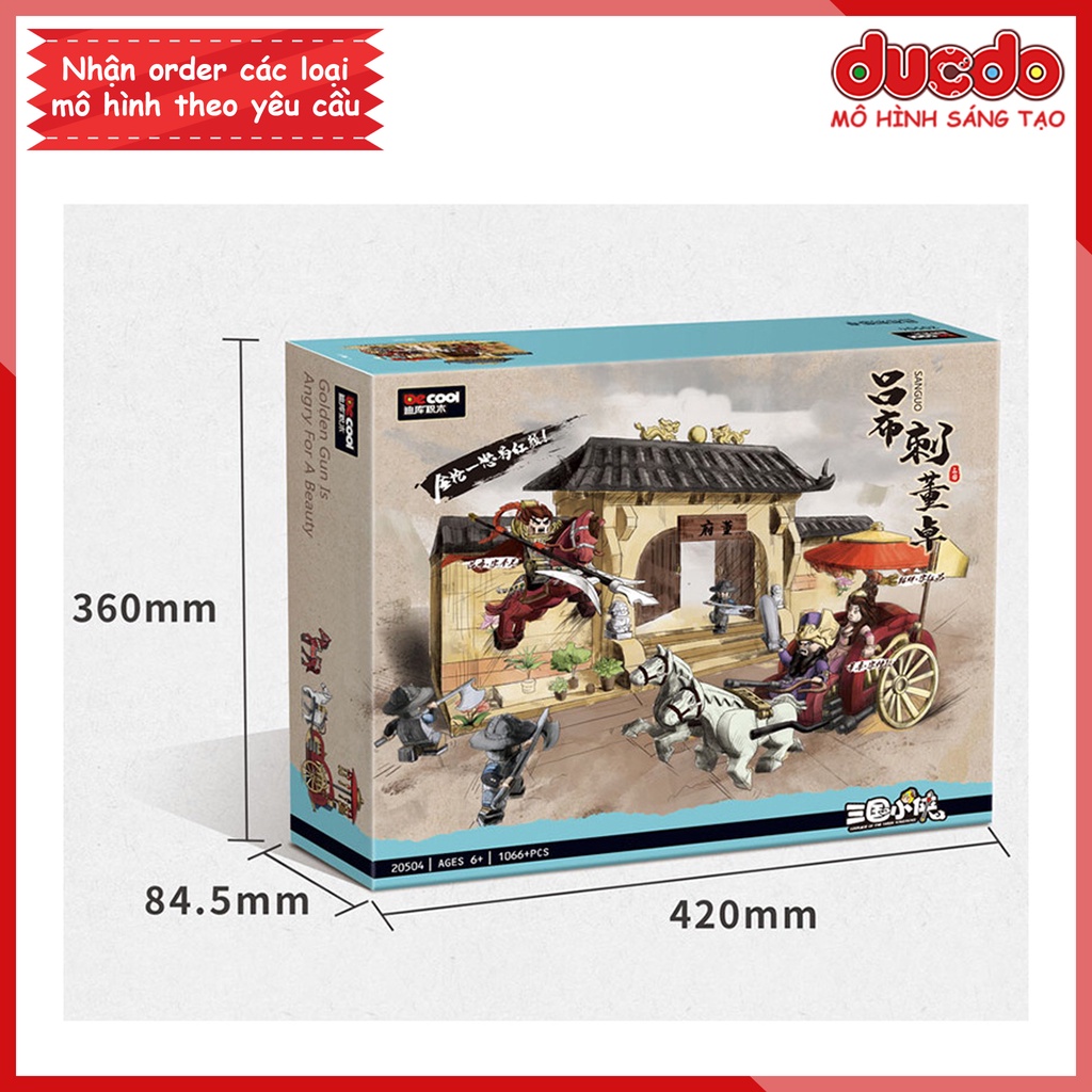 DCOOL DK20504 Lắp ghép Tam quốc chí - Lã Bố ám sát Đổng Trác - Đồ chơi Xếp hình Mô hình lính Mini Minifigure