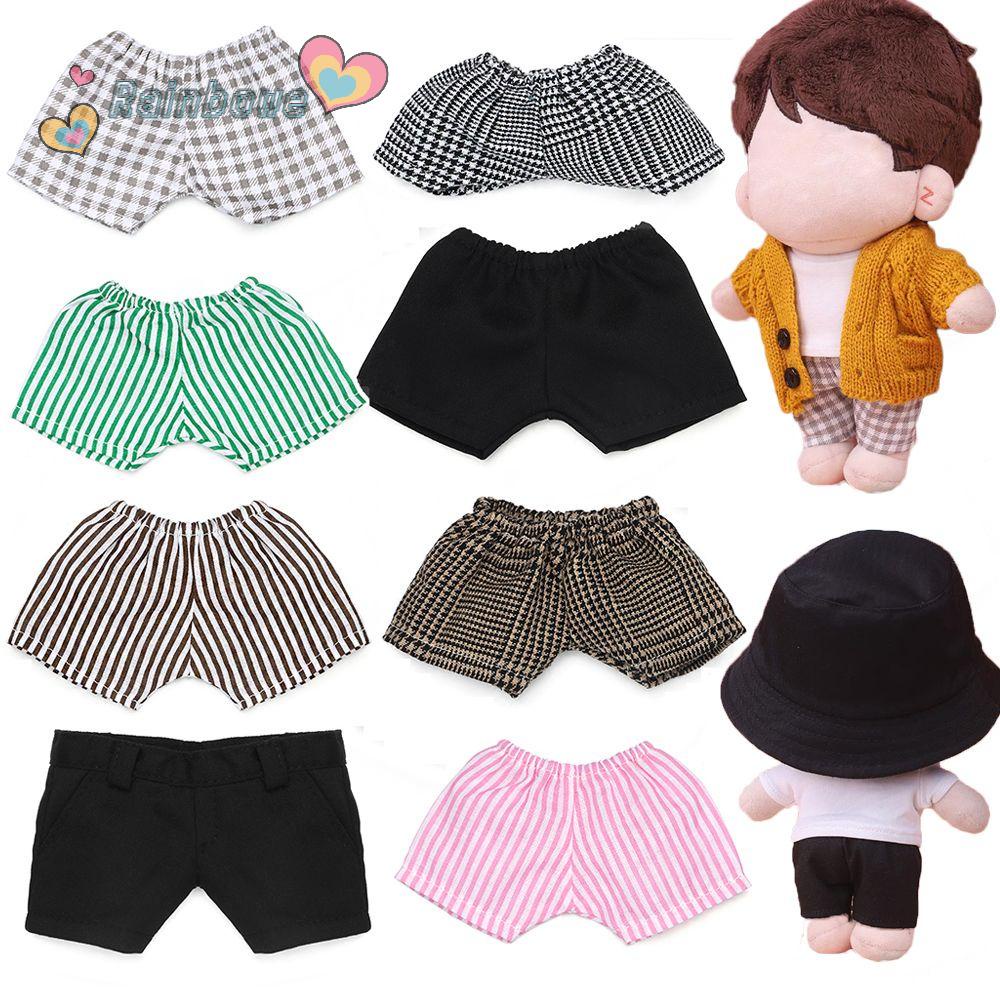 Quần Short Denim Màu Sắc Cầu Vồng Cho Búp Bê 20CM