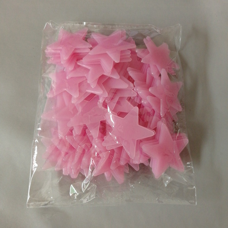 Bộ 100 Hình Dán Tường Phát Quang Hình Ngôi Sao Độc Đáo Tiện Lợi
