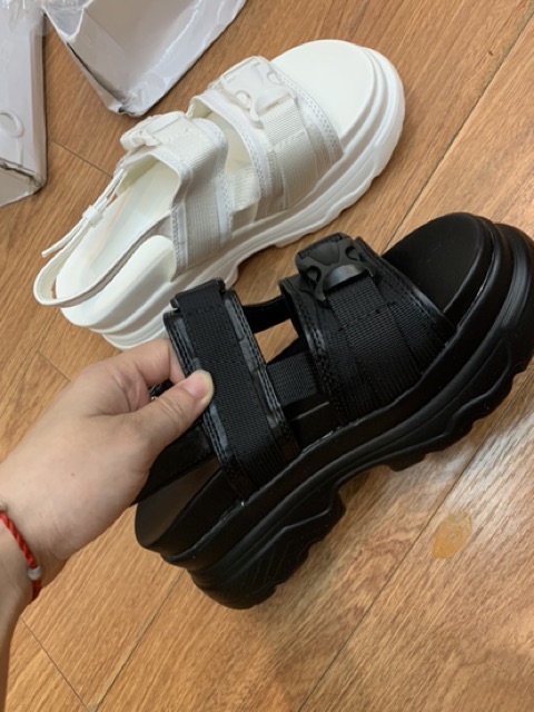 Giày sandal đế cao ulzzang siêu nhẹ 1594 kèm ảnh thật