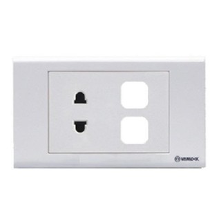 Ổ cắm đơn - 2 chấu + 2 lổ SINO VANLOCK