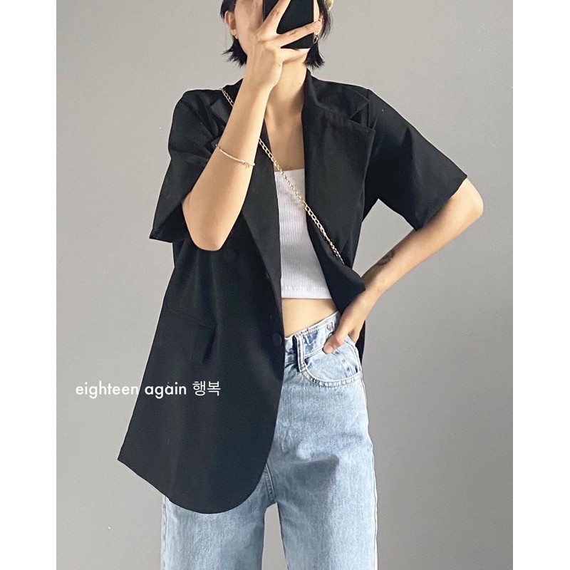 ÁO BLAZER TAY NGẮN CHẤT DÀY DẶN | BigBuy360 - bigbuy360.vn