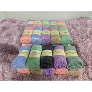 Khăn mặt lông cừu xuất hàn siêu mềm mượt size 30x50cm