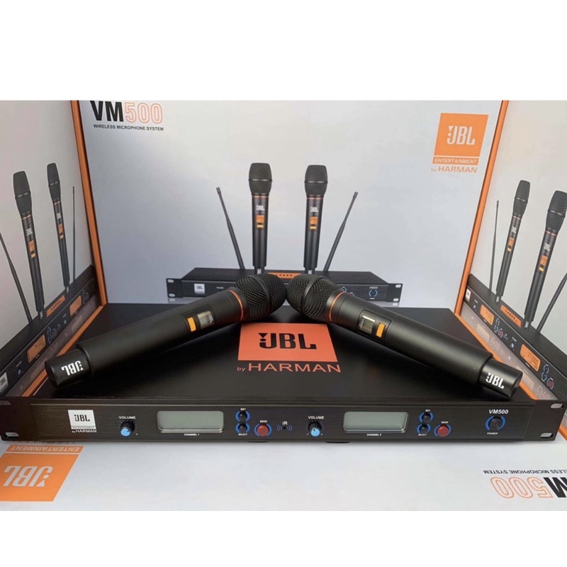Micro không dây JBL VM500 cao cấp loại 1 hát nhẹ , chống hú/rít cực tốt mix tưj ngắt