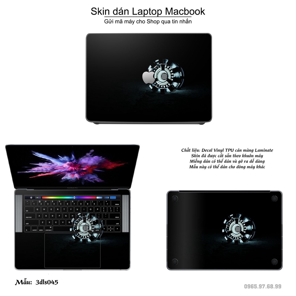 Skin dán Macbook mẫu 3D họa tiết (đã cắt sẵn, inbox mã máy cho shop)