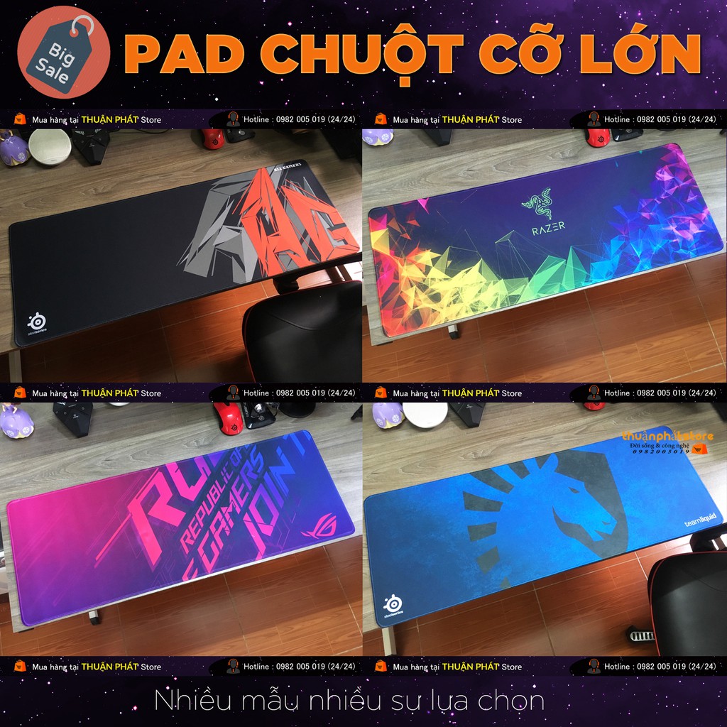 Lót Chuột Cỡ Lớn , Lót Chuột Gaming - 80x30 , 90x40 - Nhiều Mẫu Lựa Chọn - Hình In Chi Tiết [Album1]