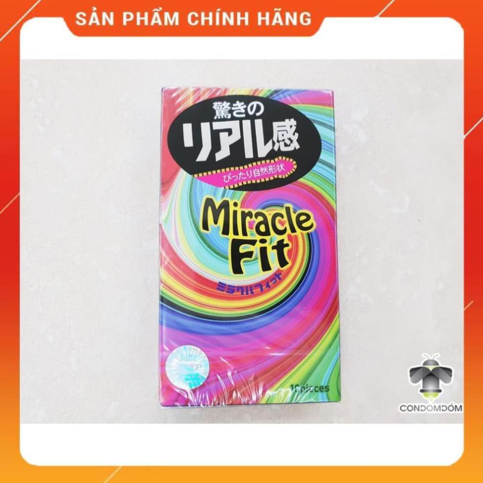 Bao cao su Sagami Miracle Fit siêu mỏng giúp tăng khoái cảm , mang đến cho bạn cảm giác thật như không sử dụng /áo mưa