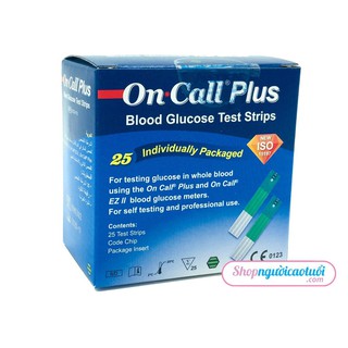 QUE THỬ TIỂU ĐƯỜNG ON CALL PLUS (HỘP 25 QUE)