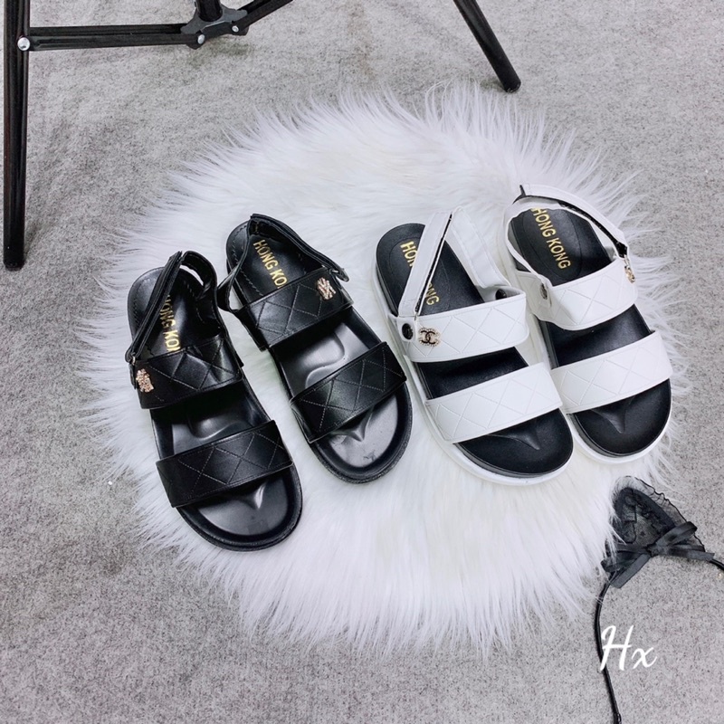 DÉP SANDAL HỌC SINH NÂNG ĐẾ 2 LỚP SIÊU NHẸ QUAI DÁN