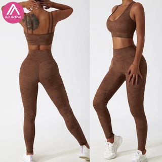 Set bra thể thao + quần legging lưng cao zc tz6442-1