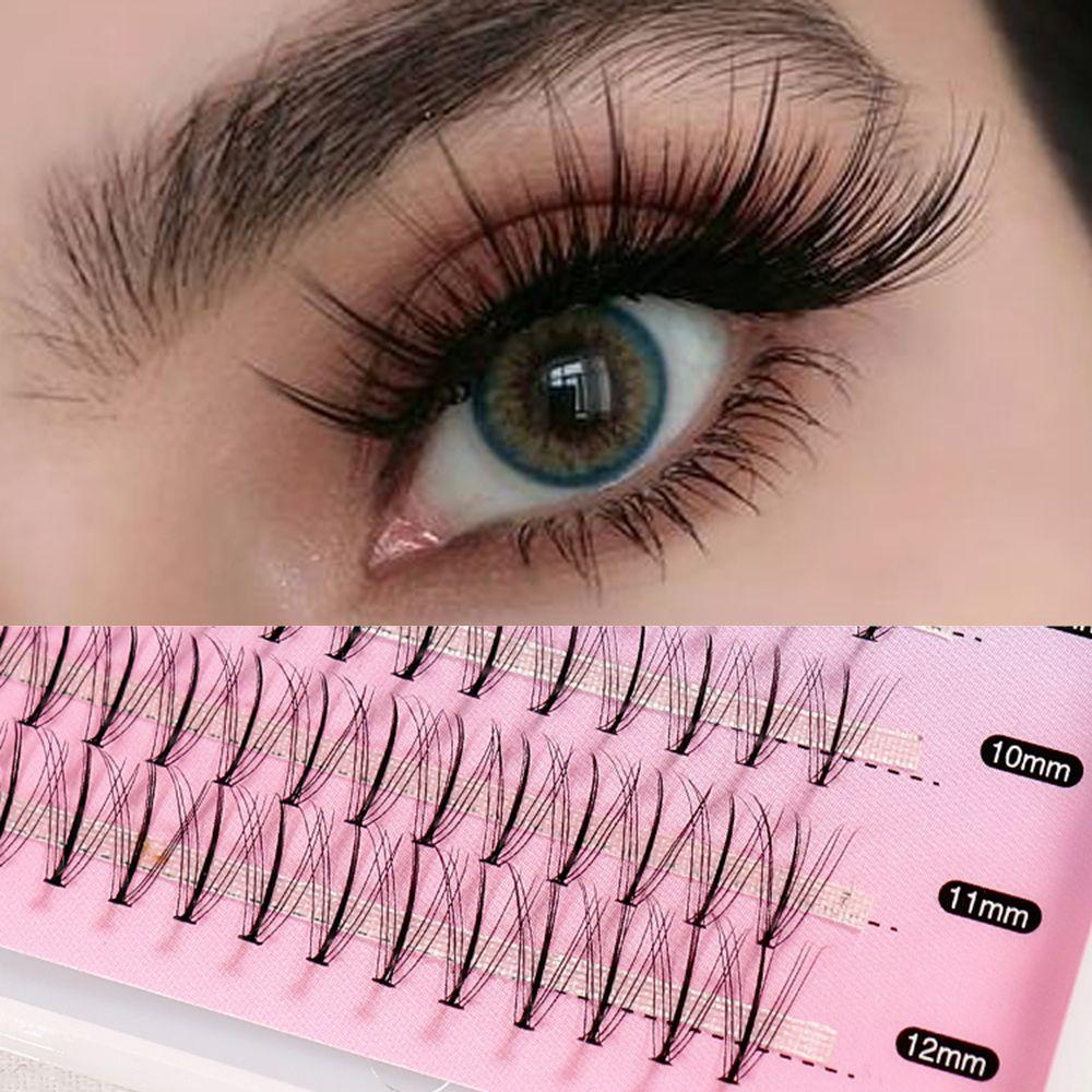 CACTU Hộp 100 Bó Lông Mi Giả Nối Dài Tự Nhiên Lâu Trôi Dễ Sử Dụng Cho Salon / Gia Đình