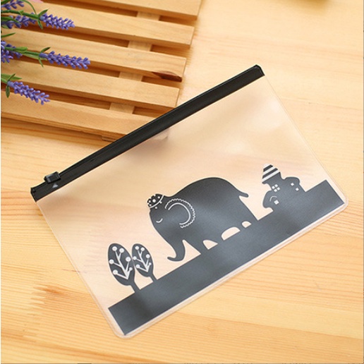 Túi Zip Đựng Bút/Mỹ Phẩm/Đồ Dùng Cá Nhân Tiện Lợi