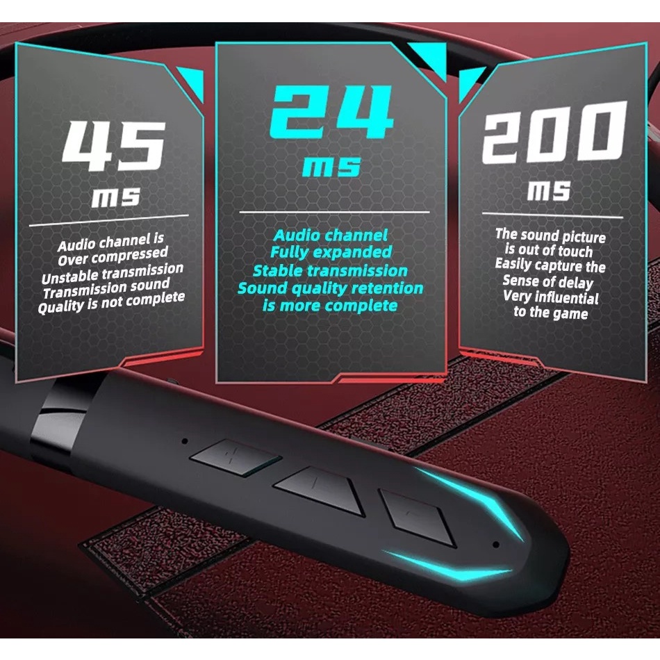 Tai nghe không dây thể thao WIWU Cobra 2 Gaming chuyên dụng ,  tai nghe chạy bộ , chống nước cao cấp , hàng chính hãng