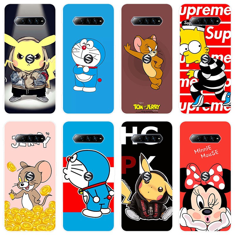 Xiaomi Black Shark 4 Case Silicone TPU Back Cover Cartoon Soft Phone Case