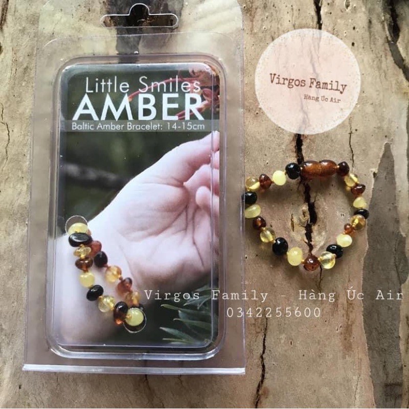 Vòng hổ phách Amber cho bé - Vòng tay Úc