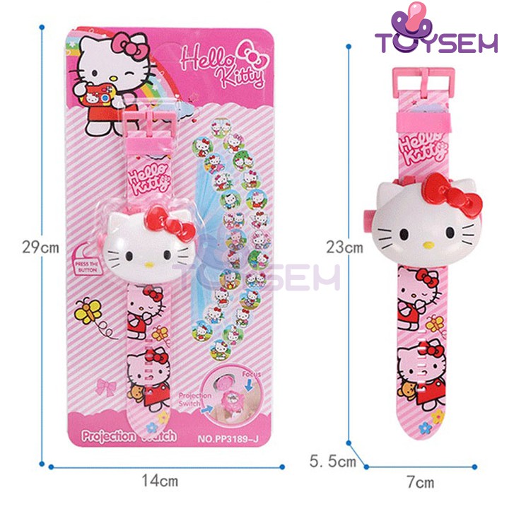 Đồng hồ chiếu lên tường Toysem 24 hình cho trẻ em với nhân vật người nhện, người sắt - Quà tặng sinh nhật cho bé