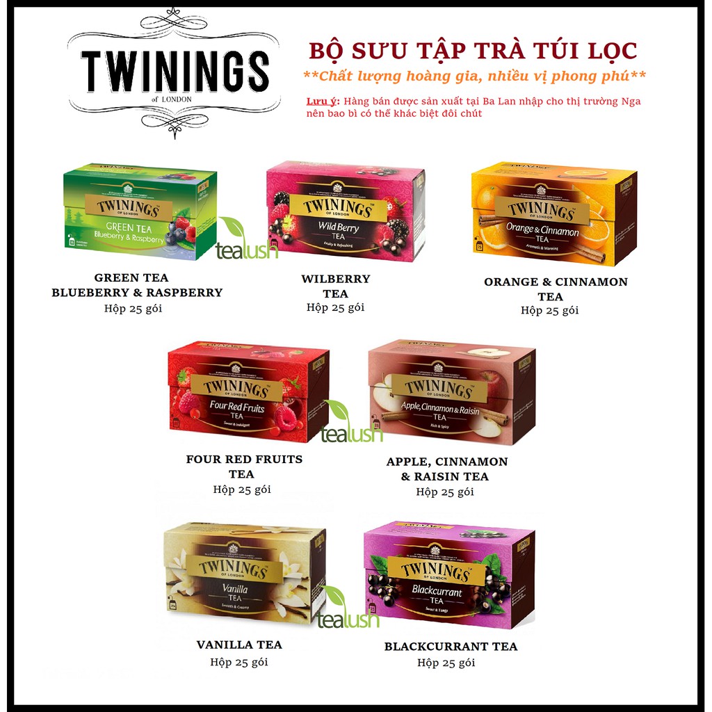 TWININGS OF LONDON BST TRÀ TÚI LỌC