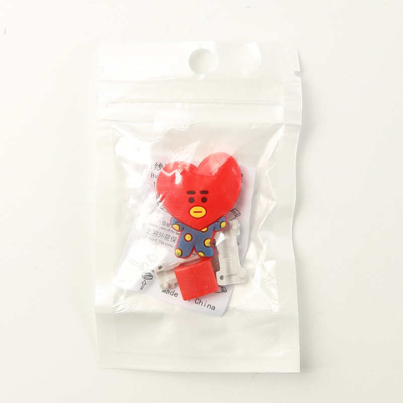 Phụ kiện bảo vệ đầu dây cáp siêu dễ thương nhóm BTS BT21 loại 2