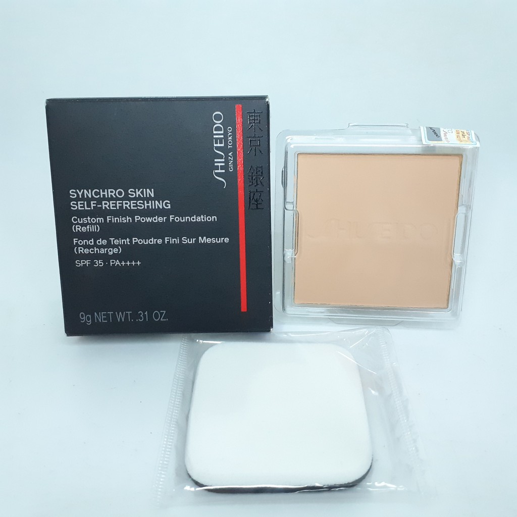 Lõi phấn nền dạng nén Shiseido Synchro Skin Self -Refreshing Custom Finish Powder Foundation #160 Shell