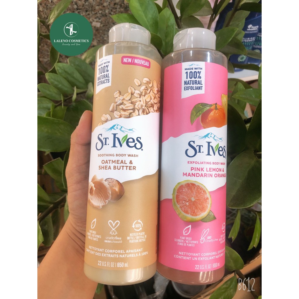 (USA - 650ml) SỮA TẮM ST.IVES BODY WASH TẨY TẾ BÀO CHẾT NHẬP KHẨU CHÍNH HÃNG