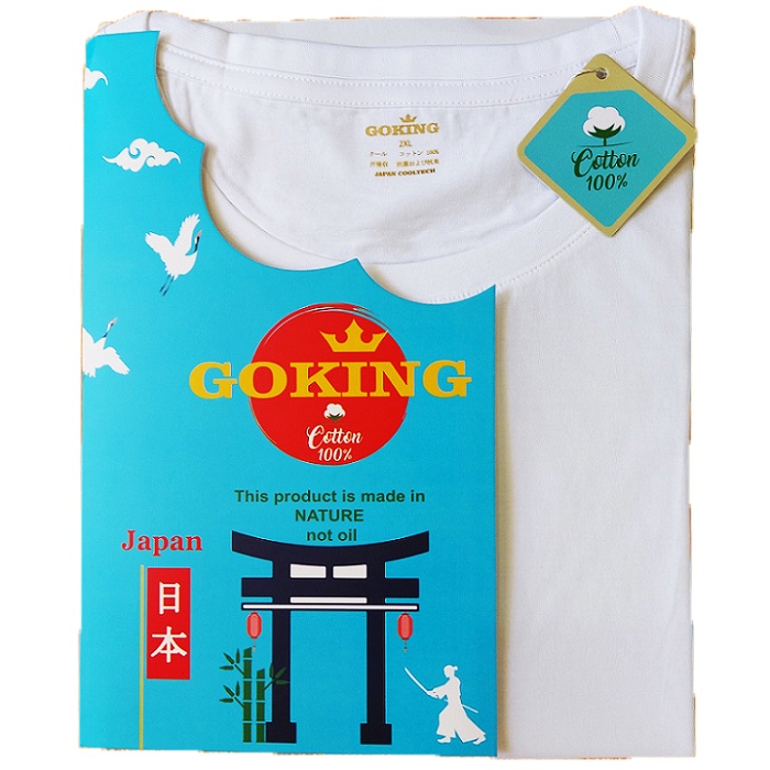 Áo thun thoát nhiệt Goking, tình yêu cặp đôi, 100% cotton thấm hút mồ hôi tốt, công nghệ in bền màu