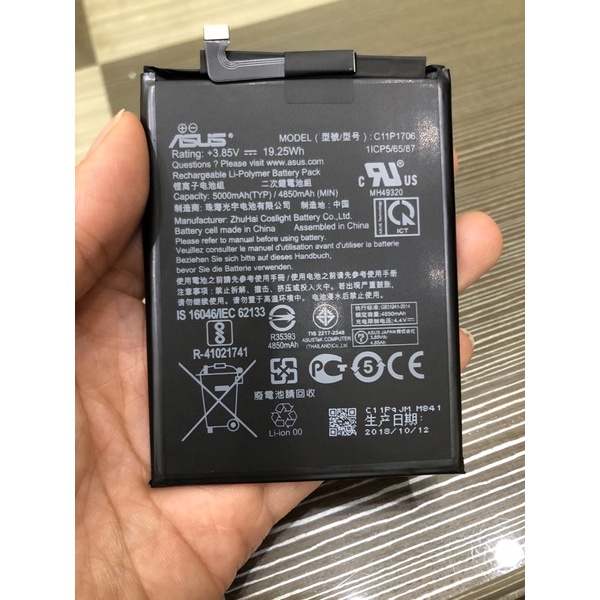 Pin Asus zenfone max pro M1 ZB602KL-ZB601KL tặng kèm ốp lưng m1 bảo hành 3 tháng dl 5000mah