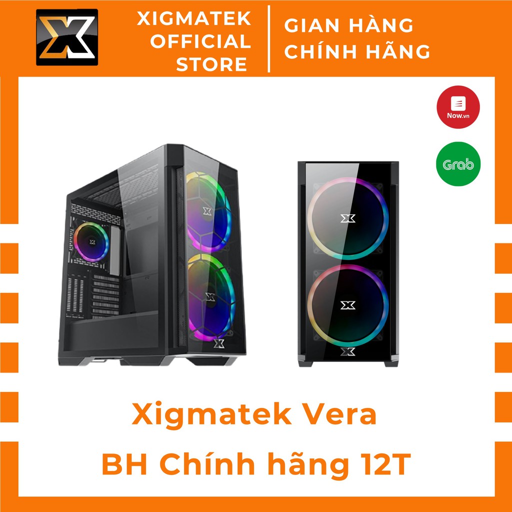 Xigmatek Vera Vỏ case máy tính E-ATX, 2 mặt kính cường lực - Xigamtek Official Việt Nam