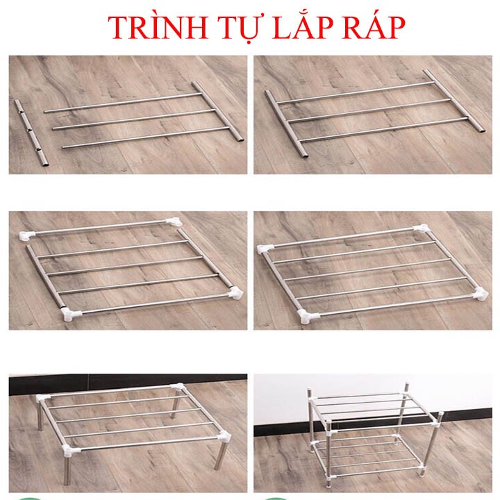 [GỌN-TIỆN] Kệ để xoong nồi inox 5 tầng tiện dụng kệ inox dùng cho nhà bếp nhà tắm tiết kiệm không gian