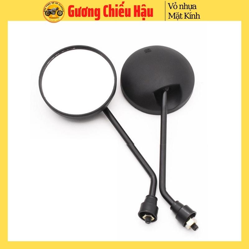 Gương tròn xe máy mặt kính gắn lỗ chân gương kiểu dáng Win độ tracker  giá 1 cái
