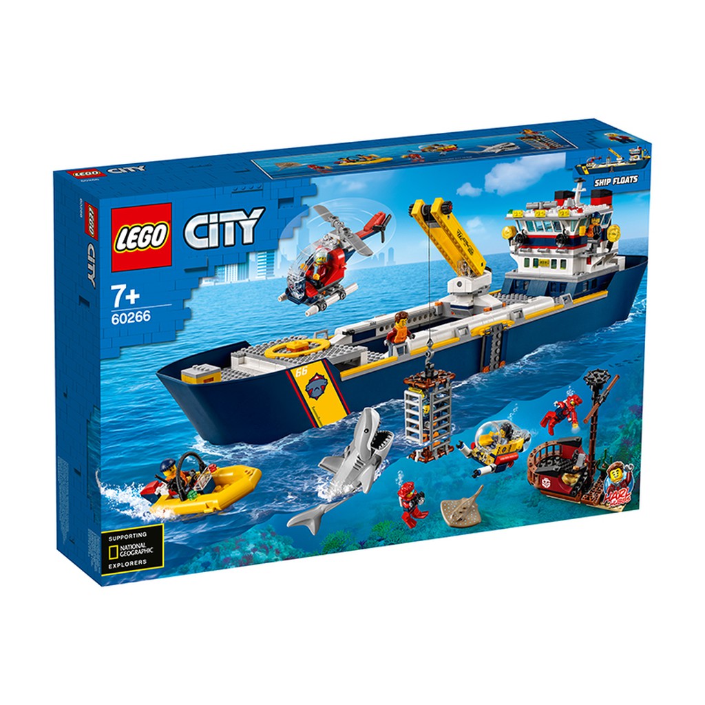 LEGO CITY 60266 Tàu Thám Hiểm Đại Dương ( 745 Chi tiết)