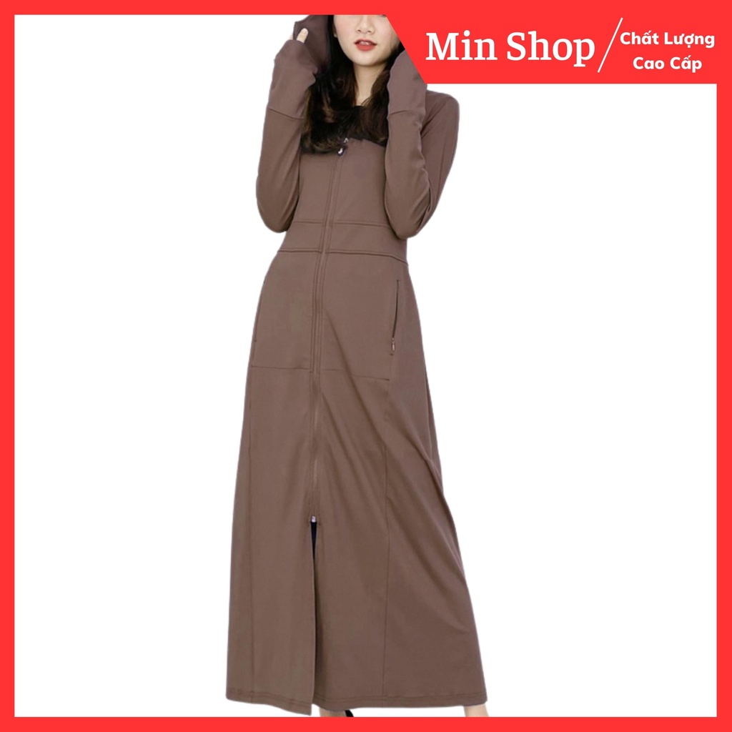 Áo chống nắng nữ toàn thân 2 lớp chống tia uv kèm khẩu trang | BigBuy360 - bigbuy360.vn