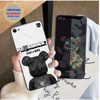 Ốp lưng điện thoại Oppo A71 / A83 / A39 / A57 / A37 / A31 / A33 - in hình chú gấu brick đen siêu đẹp
