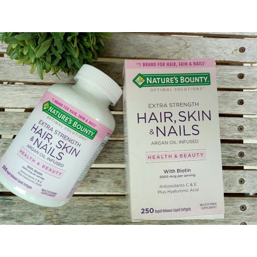 Viên uống bổ dưỡng tóc, da và móng-Nature's Bounty Hair, Skin & Nail 250 viên - 150 viên nhập Mỹ | BigBuy360 - bigbuy360.vn