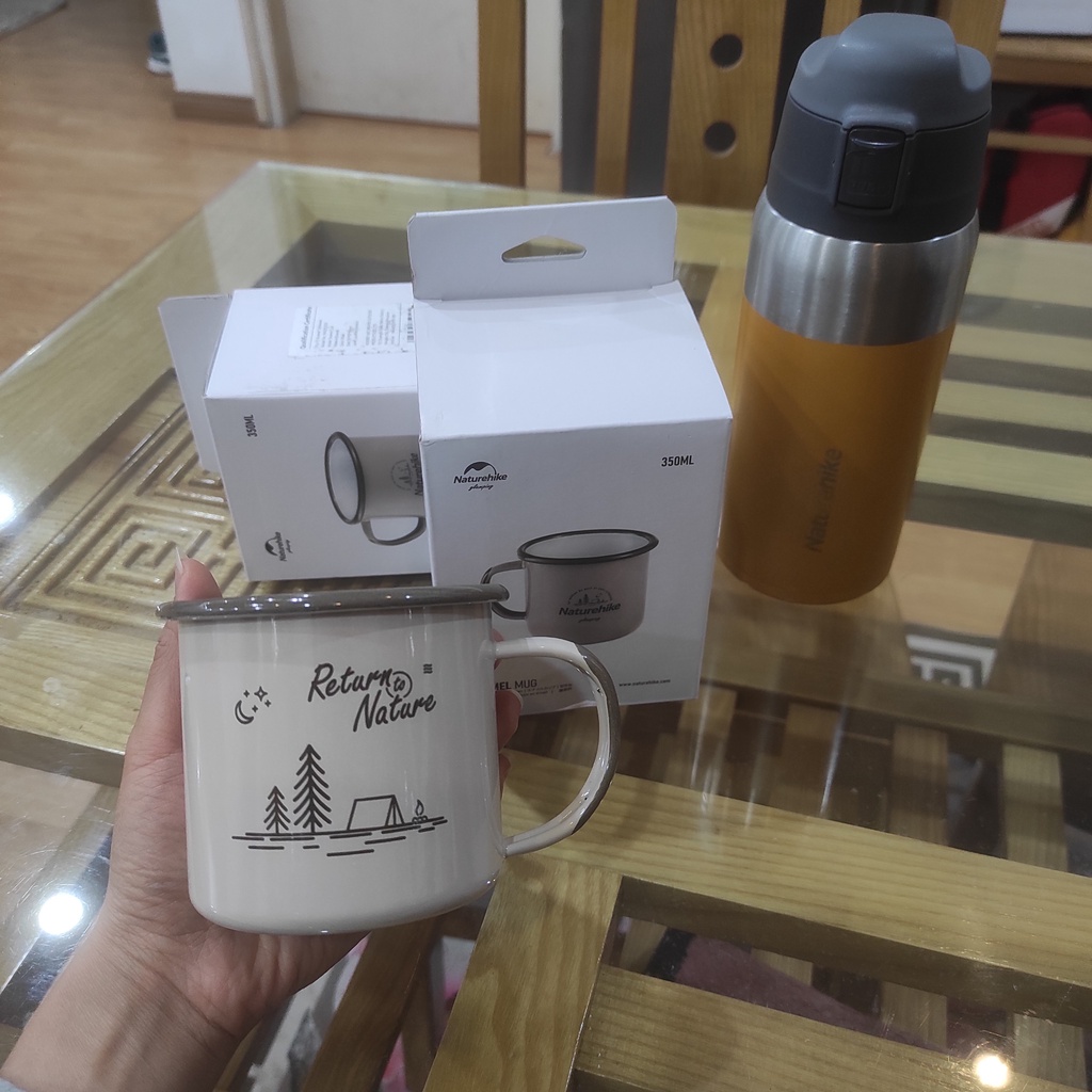 Cốc, bát, đĩa, tráng men glamping, camping Naturehike Là Nhà NH20SJ030, cam kết chính hãng, chất liệu an toàn