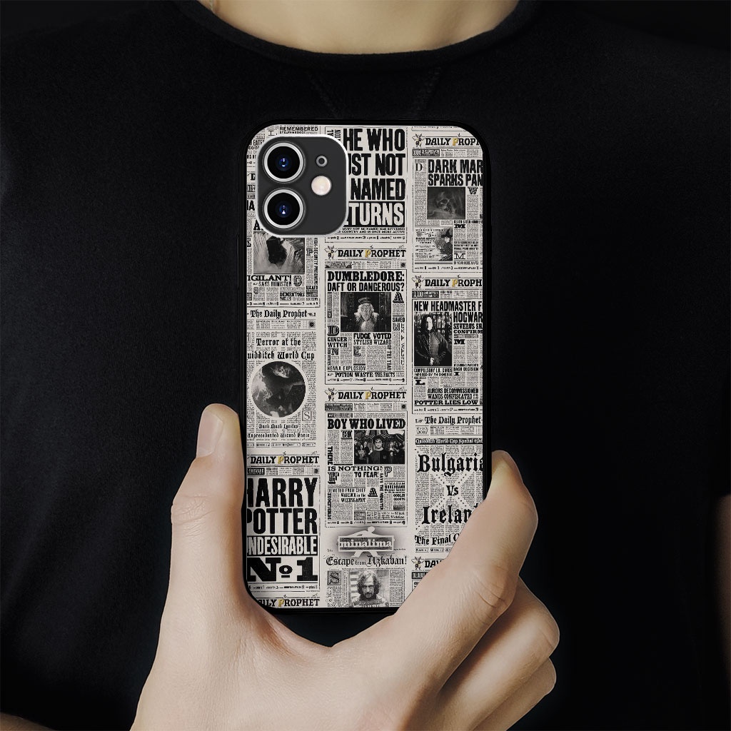 Ốp lưng HARRY POTTER newspaper COOL and CHILL cho Iphone 5 6 7 8 Plus 11 12 Pro Max X Xr PAP20210082