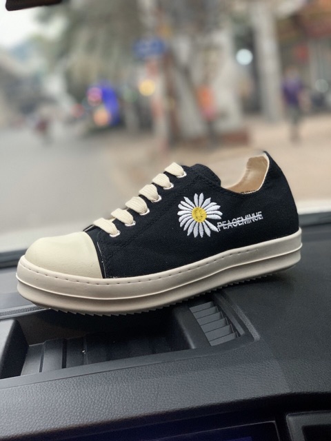 (Video Thật) Giầy nữ sneaker rick hoa cúc trắng đế thơm (box vs bill) | BigBuy360 - bigbuy360.vn