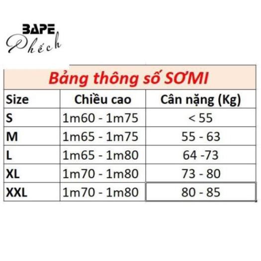 Áo sơ mi nam tay dài  trơn có túi  đủ màu BAPE PHẾCH-778, vải lụa mềm, ít nhắn - hàng chính hãng  ྇