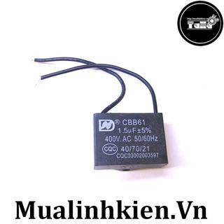 Tụ quạt 400V 1.5uF 50/60Hz