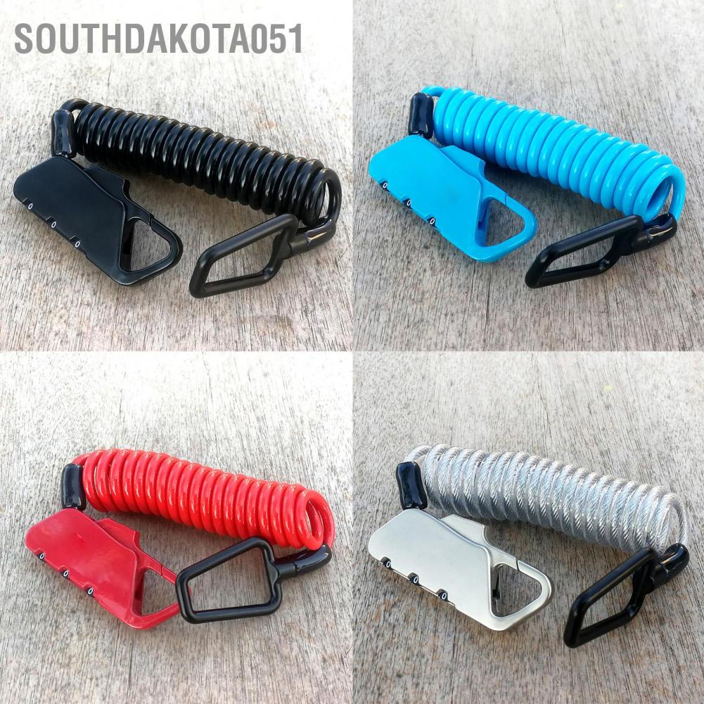 Dây Cáp Khóa Mũ Bảo Hiểm Xe Đạp, Hành Lý K2N Có Thể Thay Đổi Mật Khẩu