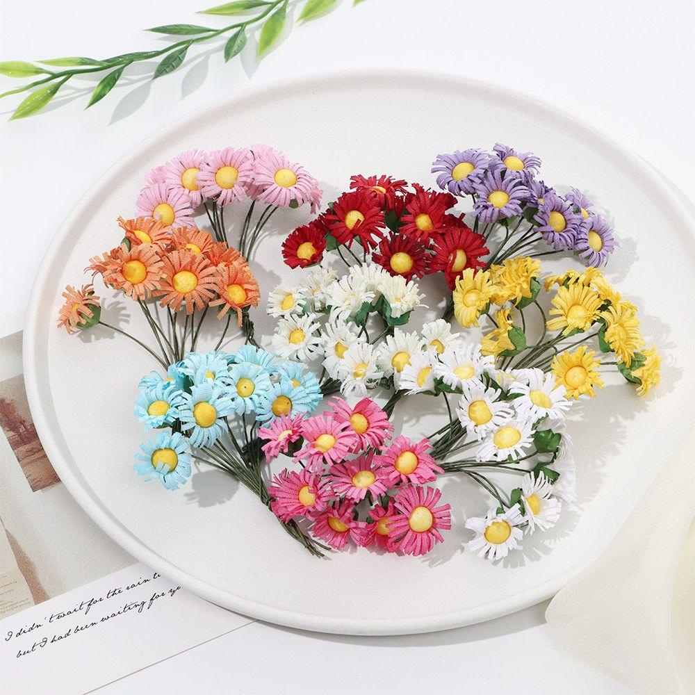 KUNHEV Set 10 Hoa Mẫu Đơn Giả Bằng Lụa Dùng Trang Trí Nhà Cửa DIY