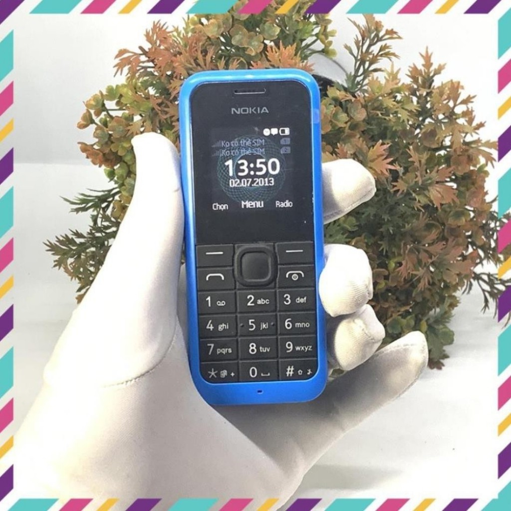 Điện Thoại Nokia 105 2016 Bản 2 Sim Zin Chính Hãng kèm pin sạc