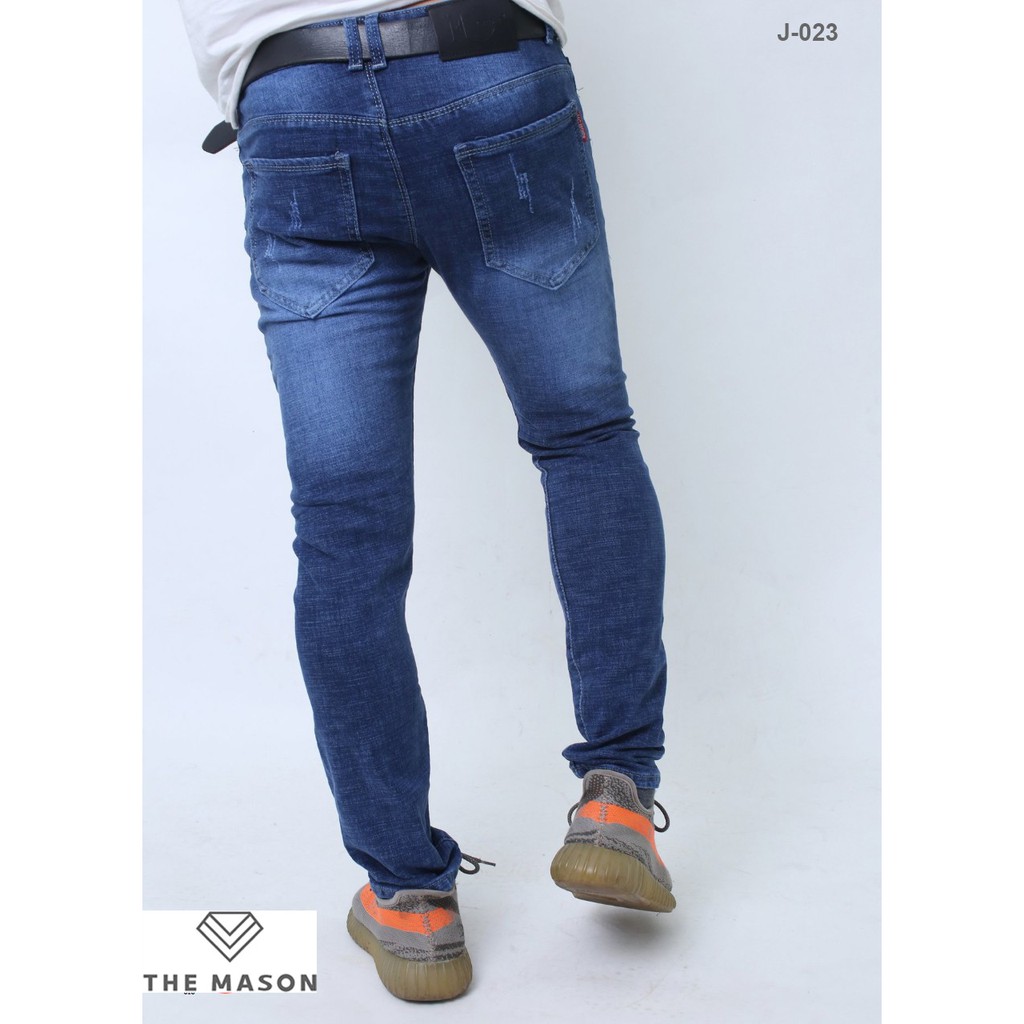 [Mặc Là SANG] Quần Jeans Nam Form Slimfit - Vải Dày, Mềm Mịn, Trơn Và Xước - Quần Bò, Chất Co Dãn Cao Cấp