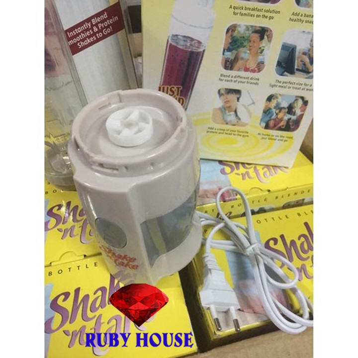 [CHÍNH HÃNG] Máy xay sinh tố 2 cốc Shake, Máy xay cầm tay đa năng-Sunny House