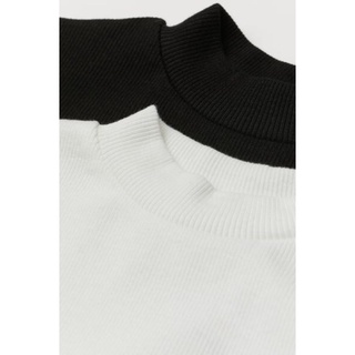 [H&M CHÍNH HÃNG]Set 2 áo len cổ 3p cho bé