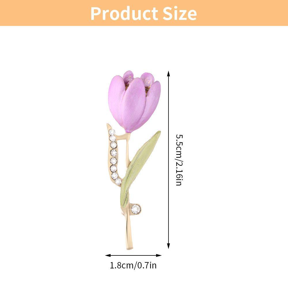 Ghim Cài Áo Hình Hoa Tulip 1 Thời Trang Thanh Lịch Cho Nữ
