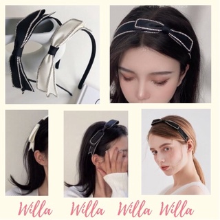 Băng đô cài tóc đính đá thanh lịch Willa