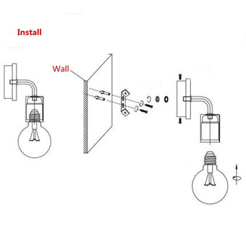 Đèn gắn tường MONSKY NOVAX trang trí 9115 - Tặng kèm bóng LED