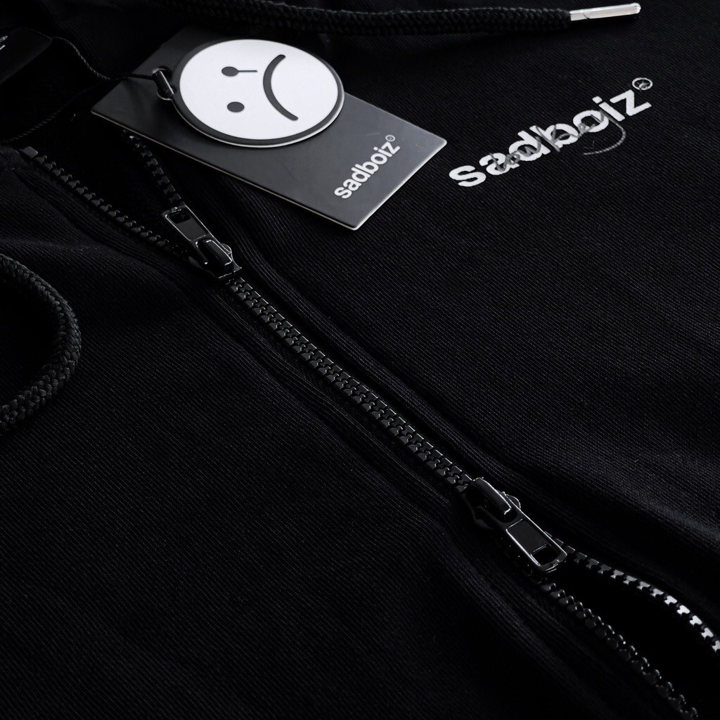 Áo Hoodie Zip SADBOIZ Mũ Trùm Form Unisex Dành Cho Nam Nữ